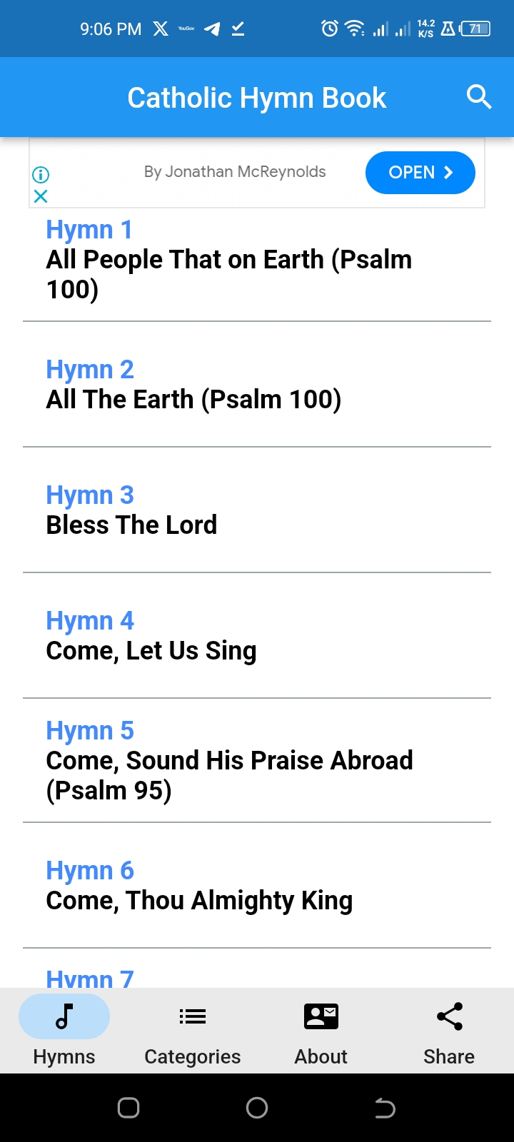 Hymn Book App